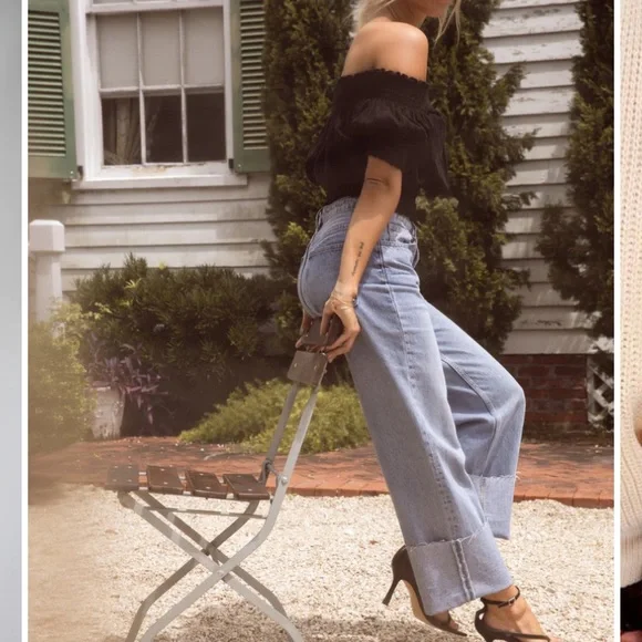 NWT Q2 Straight Leg Womens Cuffed Jean - size 10 - Picture 8 of 14